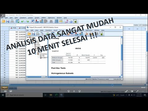 SPSS Rancangan Acak Lengkap dan Uji Duncan/DMRT, Completely Randomized Design and Duncan Test