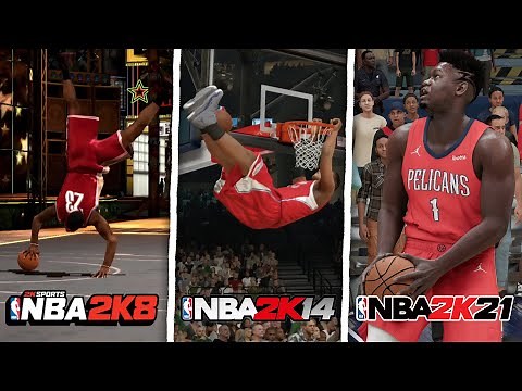 Playing The Dunk Contest In Every NBA 2K Game! (NBA 2K8 - NBA 2K21)