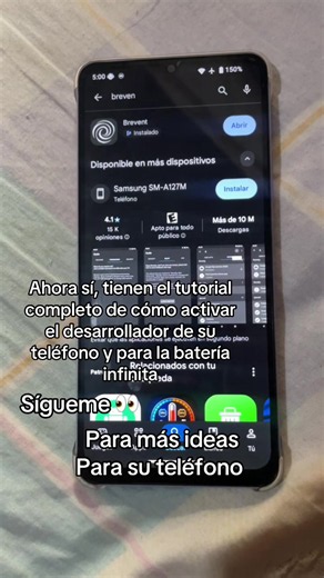 Ahí está el tutorial completo de cómo activar el desarrollador de su teléfono, y también está incluido como aumentar el porcentaje de su batería #tutorials #postideas #tip #bateriainfinita #videoviraltiktok