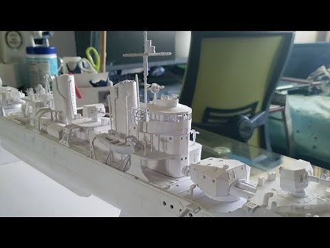 紙で作る駆逐艦菊月 Papercraft Destroyer Kikuzuki