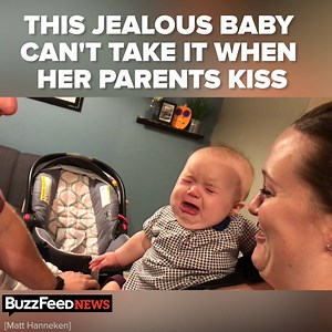 This baby got so adorably jealous every time her parents kissed in front of her 😂 | BuzzFeed News