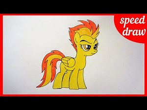 Speed draw pony Spitfire, my little pony