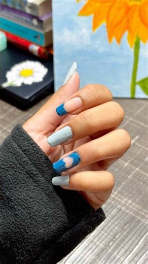 Easy Heart Shape Nail Art using tape💕 #shorts #nailart #nails #youtubeshorts #trending #diy