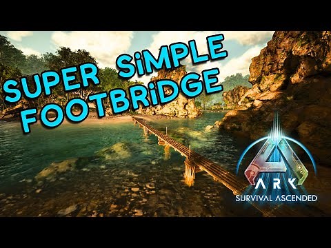 Quick and EASY little bridge build! | Ark Survival Ascended