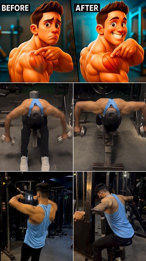 Rear Delt Workout for Strong & Defined Shoulders 👌 #RearDeltTraining #ShoulderWorkout #MuscleBuilding #strengthtraining | Fit Myself