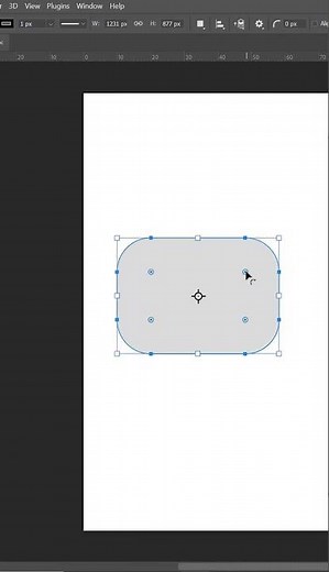 Create rectangle with rounded corners in Photoshop