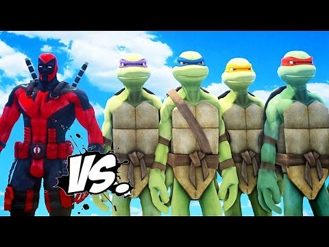 DEADPOOL VS TEENAGE MUTANT NINJA TURTLES - EPIC BATTLE