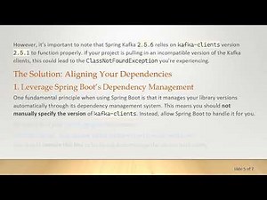 Resolving java.lang.ClassNotFoundException in Kafka Producer with Spring Boot