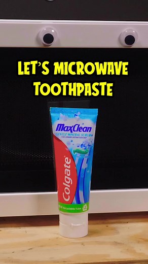 Toothpaste SLIME? 😳 What next? #science #fyp #microwave #anonscience #experimental #trending #toothpaste #toothpastehacks #slime