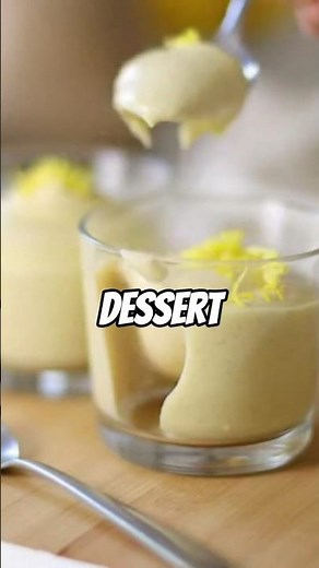 Healthy Vegan Lemon Mousse #lemon #mousse #dessert