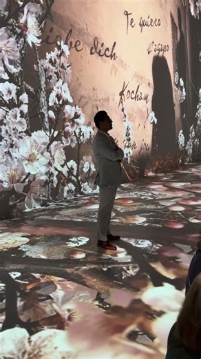 Ulises Cabrera, Mayor Moreno Valley at immersive van Gogh, at the Moreno Valley Museum & ArtSpace