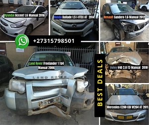 #SPARESBOYZ NOW STRIPPING FOR GENUINE, USED PARTS - BUDGET PRICES! 🛠️🚗 We’re currently dismantling the following vehicles – grab your spares and replacement parts while stock lasts! 🛠️😄🏁 🔧 BMW 320i F30 2.0 AT – 2013 🔧 Mercedes C200 2.0 CGI W204 AT – 2011 🔧 Peugeot 207 1.4 8V XR Manual – 2007 🔧 Renault Sandero 1.4 Authentique Manual – 2010 🔧 Renault Sandero 1.6 Expression Manual – 2012 🔧 Land Rover Discovery GS 2.5 TDS Manual – 2002 🔧 Hyundai Accent 1.6 Manual – 2016 🔧 Honda Ballade 