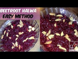 Beetroot Halwa recipe | Easy method | How to make Beetroot Halwa | Subtitles
