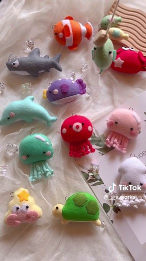フェルトのさかなつりおもちゃの作り方