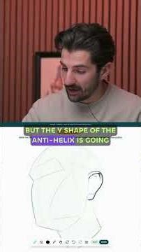 How to draw ears from difficult angles
