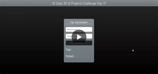 #javascript #webdevelopment #frontenddevelopment #30daysofcode #tipcalculator | Ameer muhammad