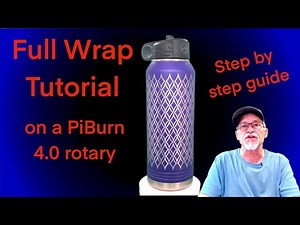 Learning how to Laser engrave a Full Tumbler wrap