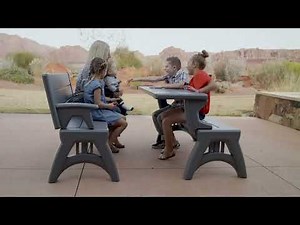 Convert-A-Bench or Convert-A- Chair to Table Designer Series Bench or Chair on QVC