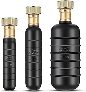 Enhon Drain Bladder Kit, 3 PCS Drain Cleaning Bladders Fits 1" to 6" Drain Pipe, Unclogs Stubborn Blockages in Main Drain & Sewer Line Bathroom Sinks, Shower, and Swimming Pool Drain with Water Power