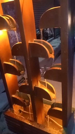 DIY Fiberglass Waterfall with Lights | Home Decoration Ideas