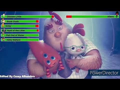Chicken Little (2005) Final Battle with healthbars 3/3