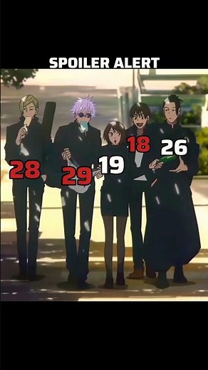 JJK characters death age 😭💔#anime#jujutsukaisen