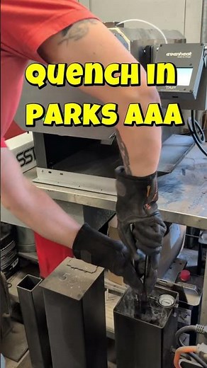 Heat treating an 80CrV2 Bushcraft knife #knifemaking #heattreatment