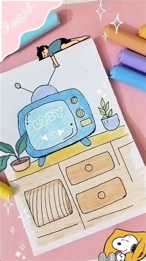 Easy Drawing for Beginners | Cute Aesthetic Drawing Tutorial | Sketchbook idea