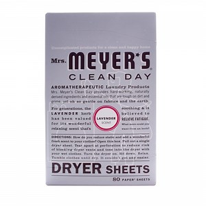 Mrs. Meyer's Clean Day Dryer Sheets, Lavender Scent, 80 Count