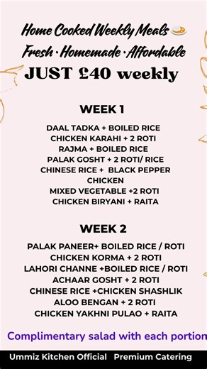 UMMIS KITCHEN Home made meals just for WEEKLY £40 #fyp #FOOD #TIKTOK #halalfood #homecooking https://homemademealsforyou.blogspot.com/2025/12/ummiz-kitchen-weekly-homemade-meal-plan.html