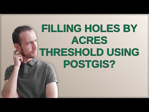 Gis: Filling holes by acres threshold using PostGIS?