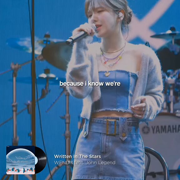 Wendy x John Legend 'Written in the Stars' Lyrics