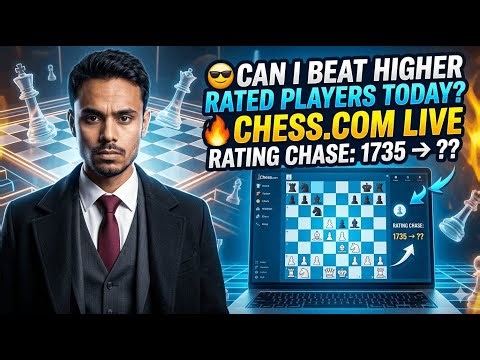 😎 Can I Beat Higher Rated Players Today? | Chess.com Live