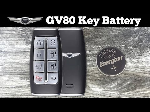 2021 - 2022 Genesis GV80 Key Fob Battery Replacement - How To Replace Change GV 80 Remote Batteries