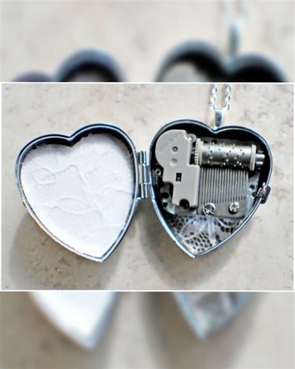 Cameo Music Box Locket