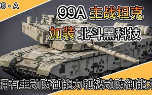 拥有主动和被动防御能力！身上装有北斗黑科技，国产99A主战坦克