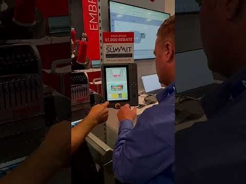 The Melco SUMMIT: The Most User-Friendly Commercial Embroidery Machine