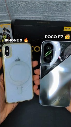 POCO F7 🤯 vs IPHONE X 🔥