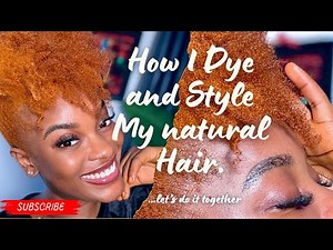 Finally!How i style my natural hair/dye my hair to achieve this gorgeous ginger hair color with me🫚
