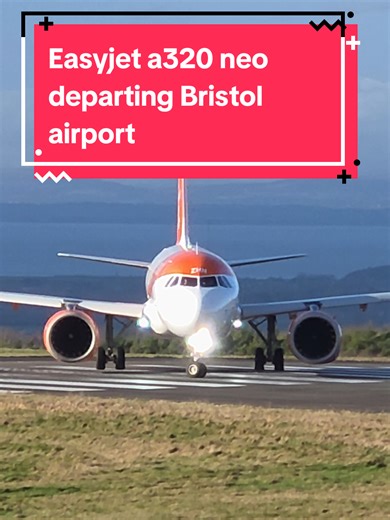 EasyJet A320N Takes Off from Bristol Airport