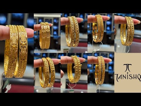 Tanishq Latest Light Weight Gold Bangles Designs 💕 || Tanishq Trendy Gold Bangles Collection 😱