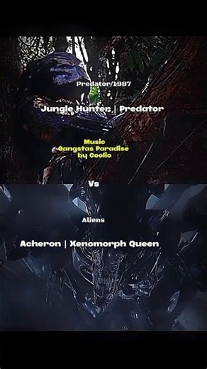 Jungle Hunter Predator Vs Acheron Xenomorph Queen #predator #aliens #movieedits #shorts #edit