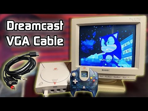 Sega Dreamcast VGA on a Vintage CRT Monitor!