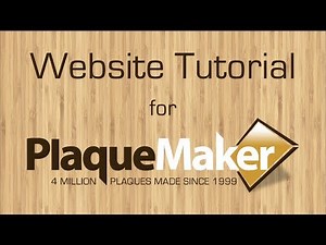 PlaqueMaker.com Tutorial