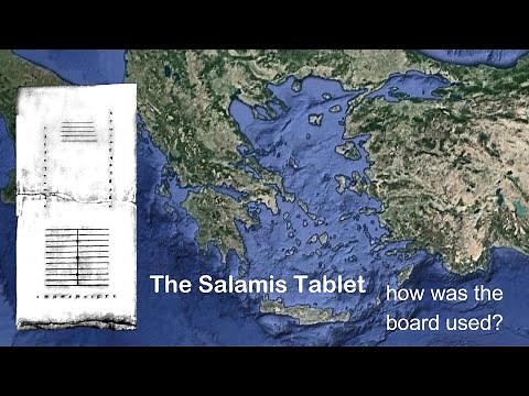 The Salamis Tablet - Calculating on a Counting board (Ancient Abacus)