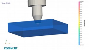 FLOW-3D thermal drill simulation