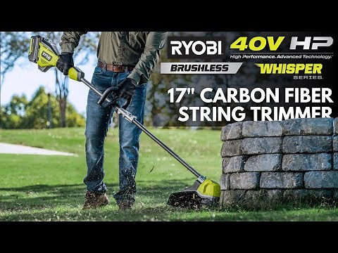 RYOBI 40V HP 17" Carbon-Fiber Shaft String Trimmer