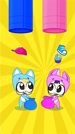 Blue vs Pink Game for Kids🩷🩵#learning #kidsvideos #baby