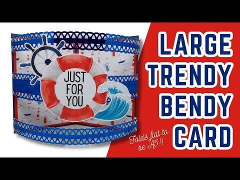 A5 Trendy Bendy Fun Fold Card