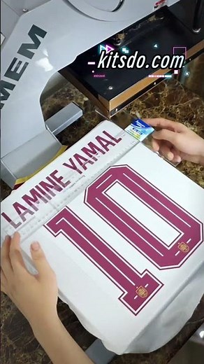 Perfect Lamine Yamal Jersey Setup #customjersey #football